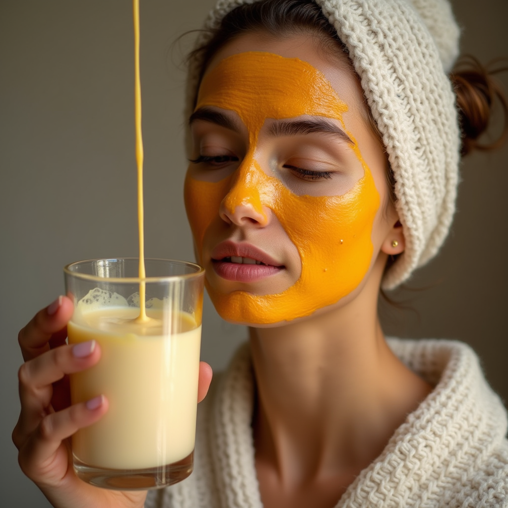 شیر و زعفران برای پوست صورت